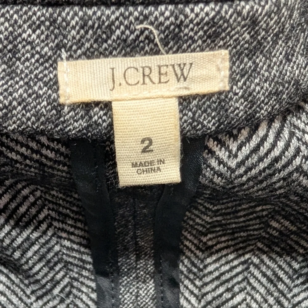 J. Crew Gray Double-Breasted Wool Jacket Women's Size 2